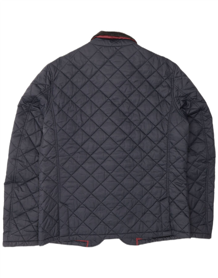 Jaqueta acolchoada masculina BARBOUR Heritage UK 42 XL azul marinho