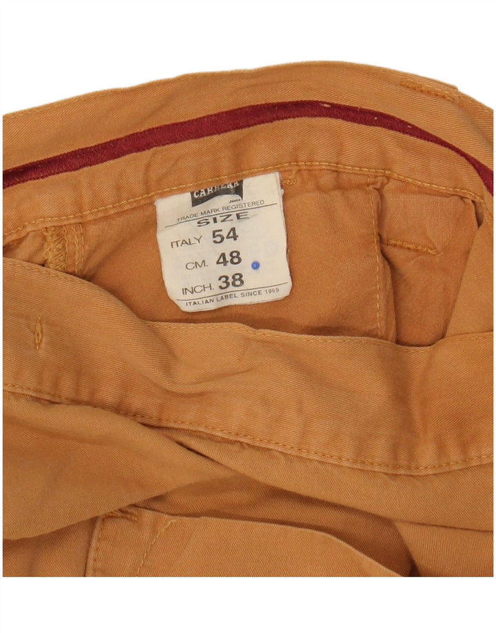 Bermuda masculina Carrera W38 XL algodão amarelo