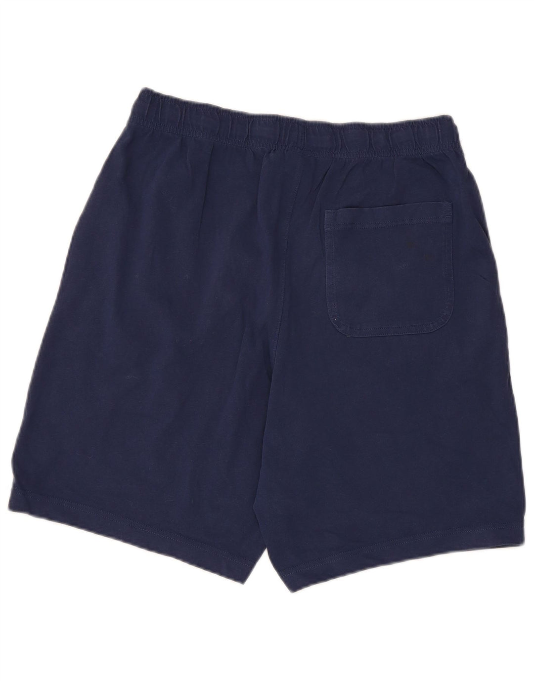 Shorts esportivos masculinos Nike médio azul marinho algodão