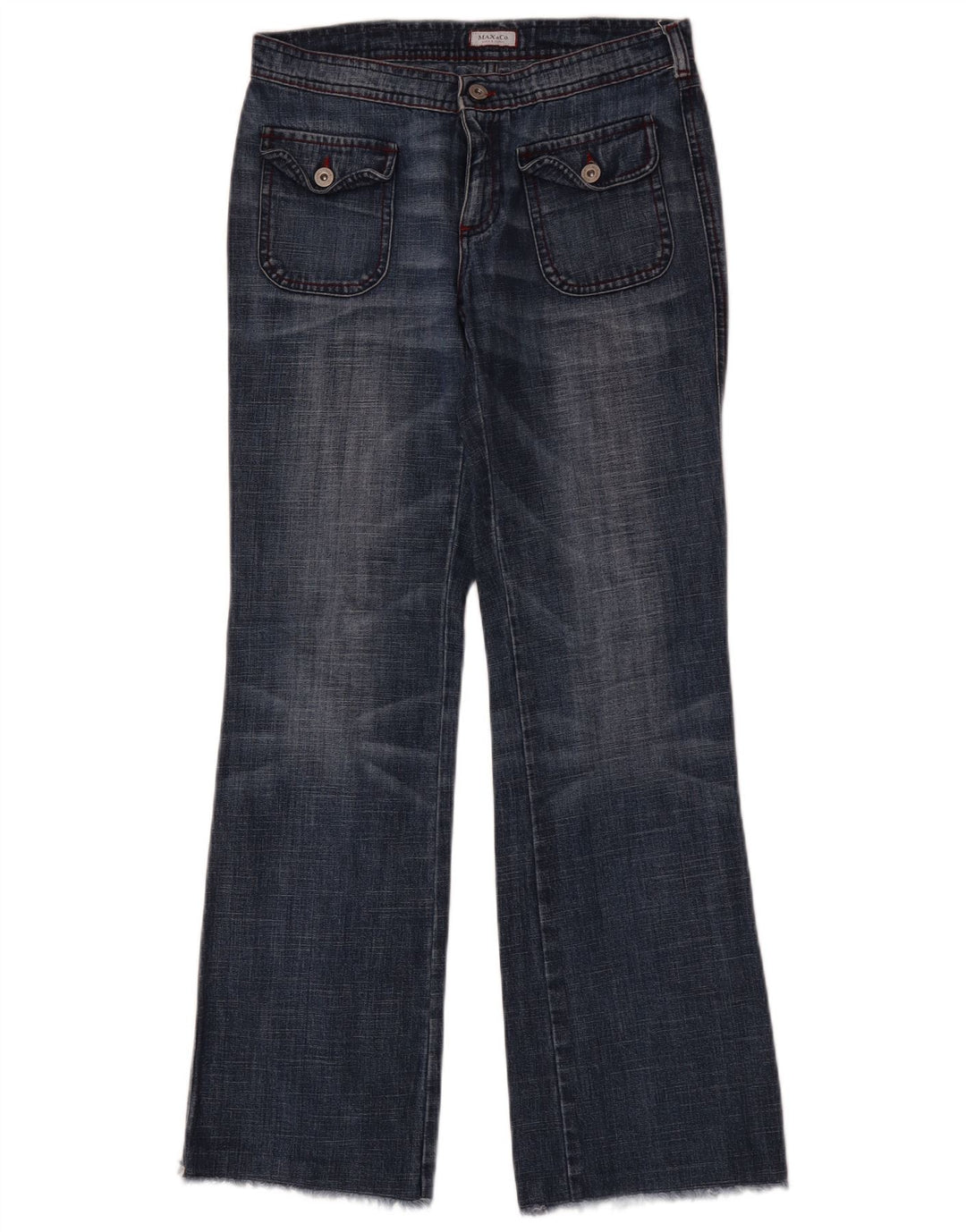 Calça jeans feminina Max & Co. IT 42 Médio W30 L32 Azul Algodão