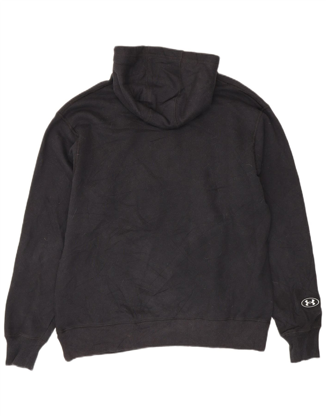 Under Armour masculino gráfico moletom com capuz médio algodão preto