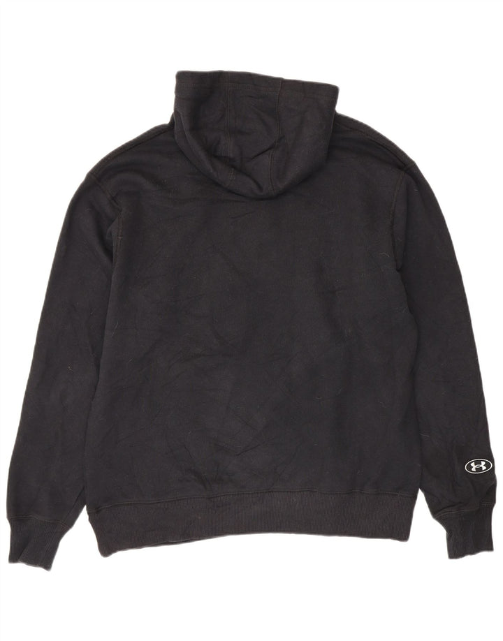 Under Armour masculino gráfico moletom com capuz médio algodão preto