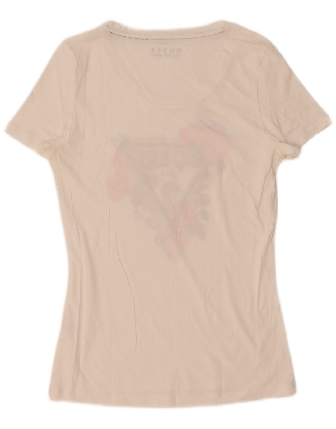 Camiseta feminina Guess com estampa gráfica UK 12 médio branco
