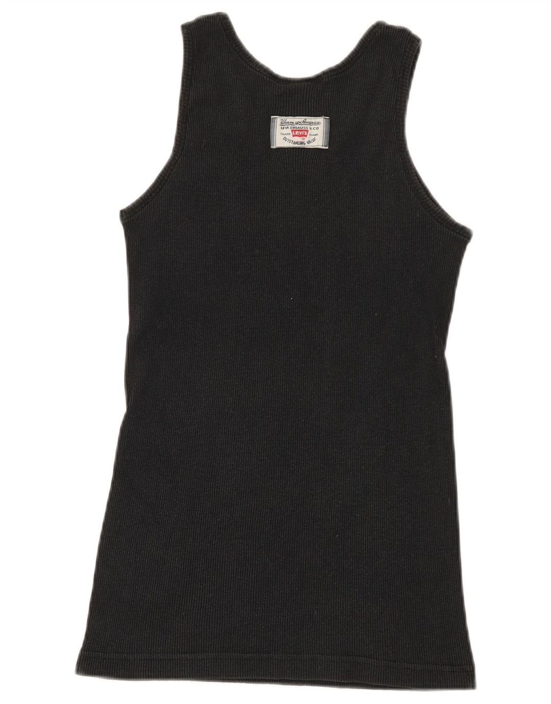 Colete feminino Levi's UK 12 médio algodão preto