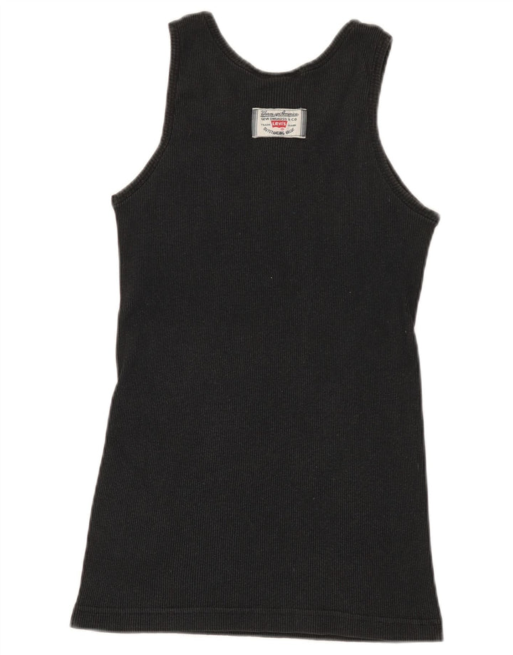 Colete feminino Levi's UK 12 médio algodão preto