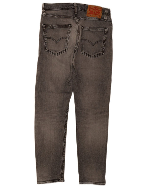 Calça jeans masculina Levi's 512 Slim Tapered W30 L30 cinza algodão