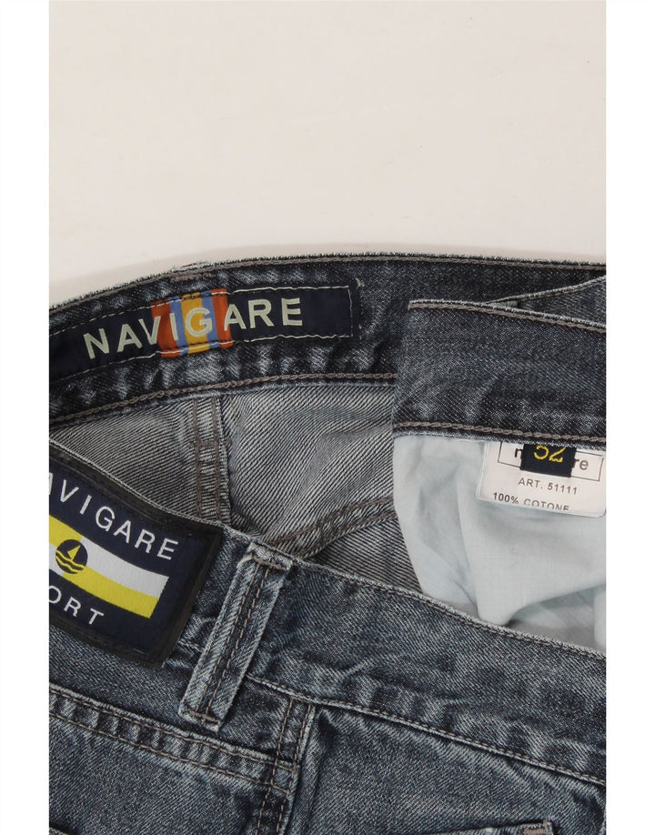 NAVIGARE Mens Straight Jeans W32 L30 Blue Cotton Vintage Navigare and Second-Hand Navigare from Messina Hembry 