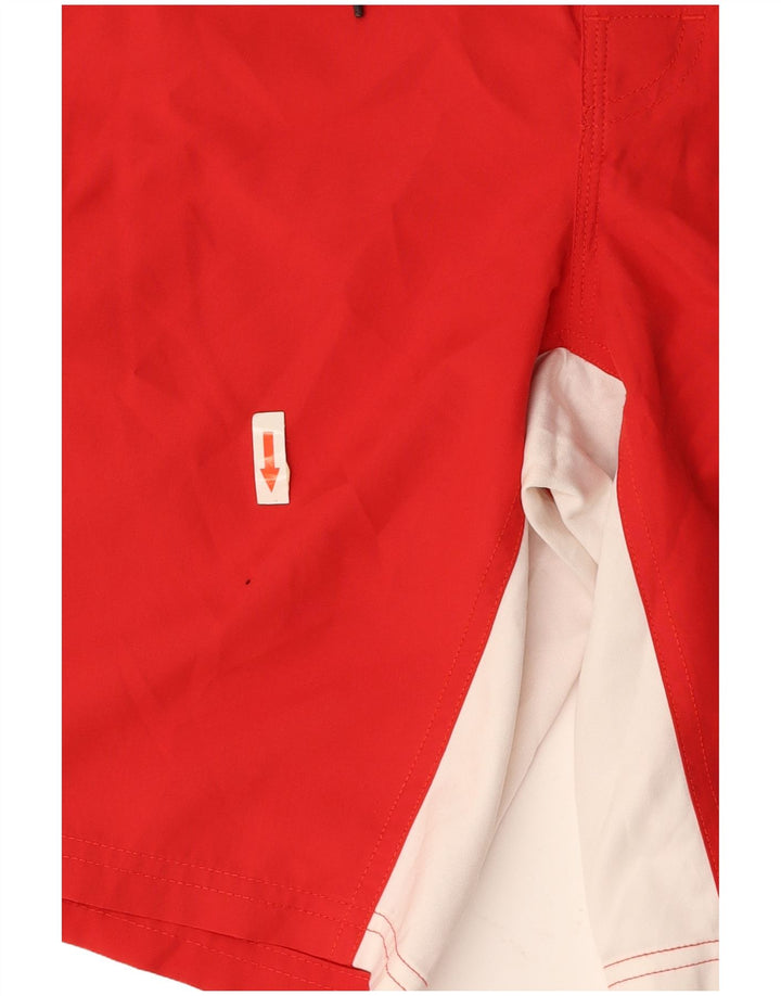 Shorts de natação masculino SUNDEK gráfico grande poliéster colorido vermelho