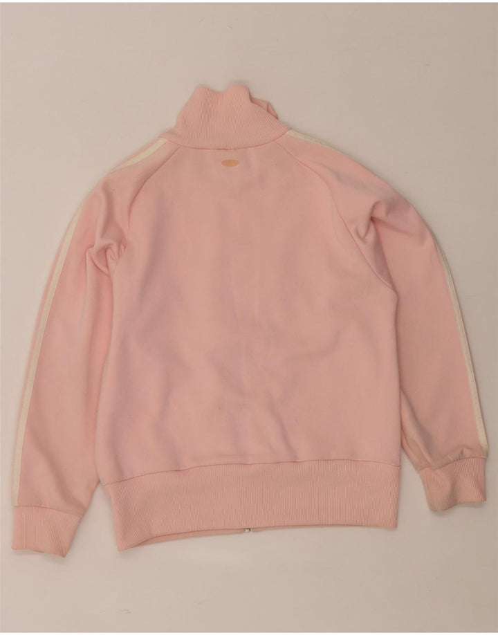 Adidas Womens Tracksuit Top Jacket UK 10 Small Pink Colourblock Poliéster