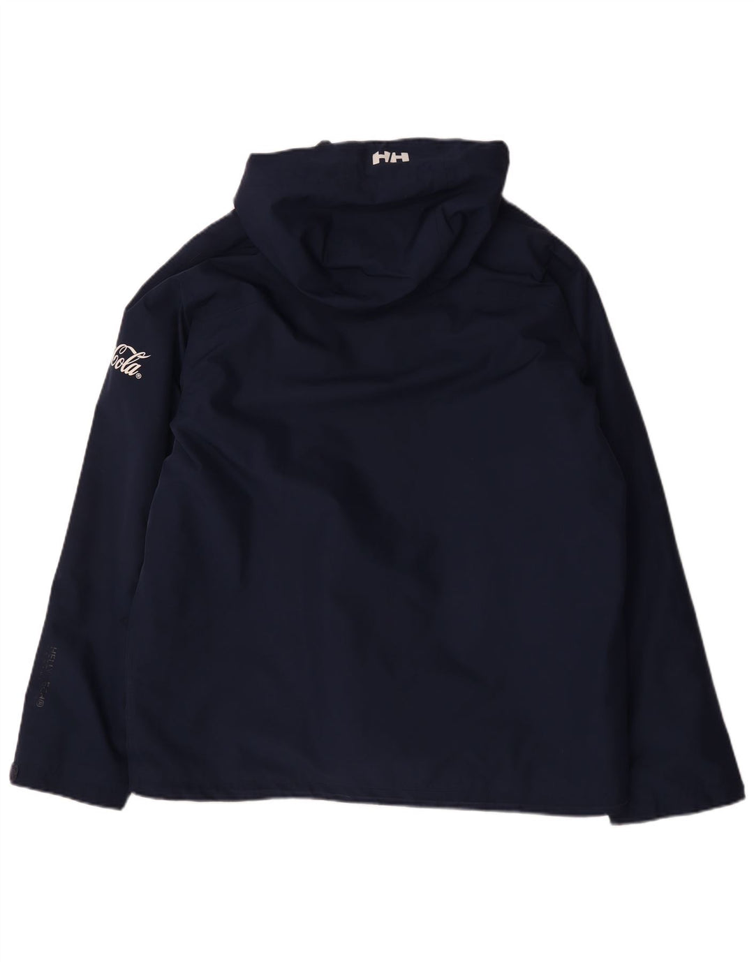 Jaqueta corta-vento masculina Helly Hansen com capuz UK 42 XL azul marinho poliéster