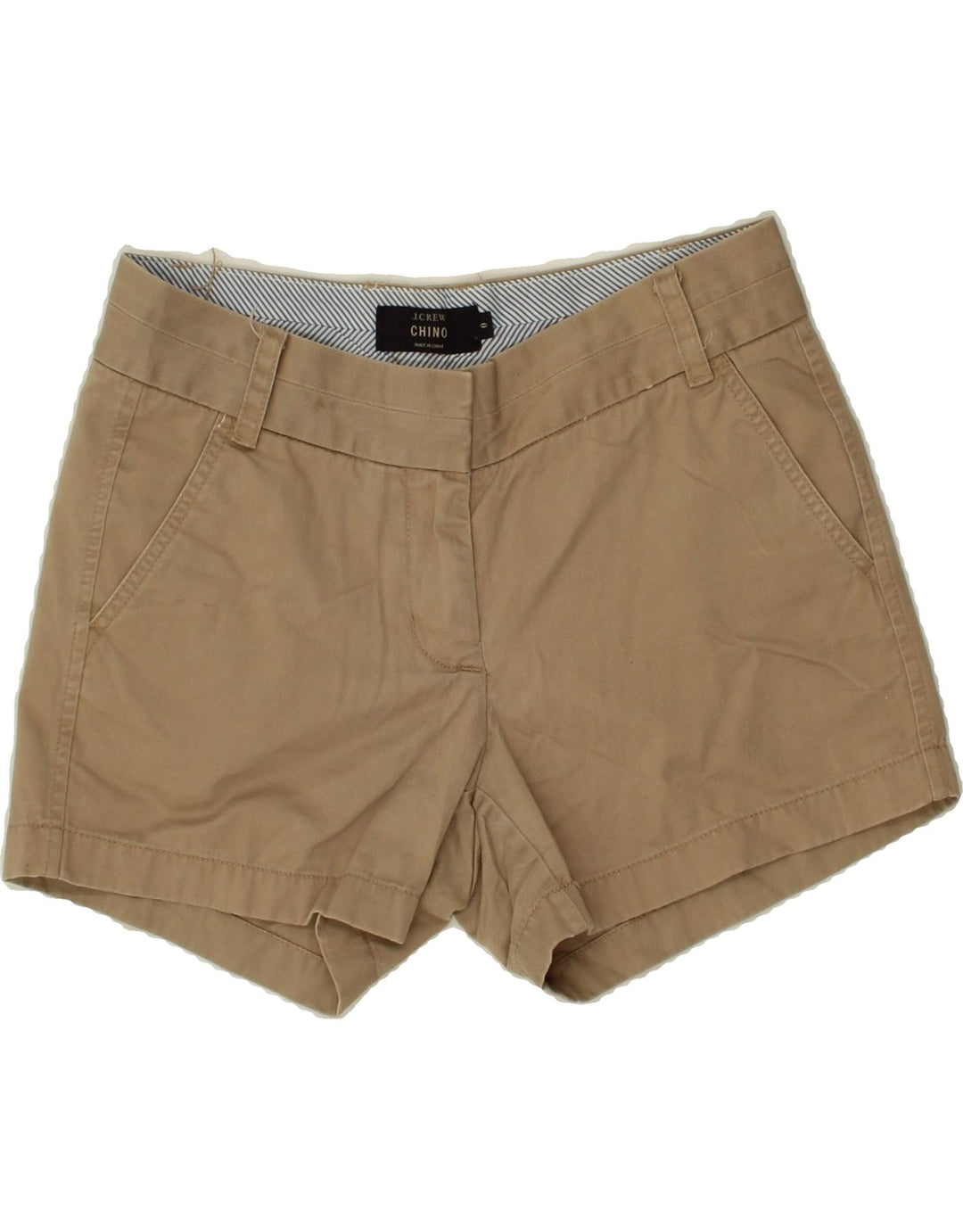J. CREW Womens Chino Shorts US 0 XS W28  Beige Cotton Vintage J. Crew and Second-Hand J. Crew from Messina Hembry 