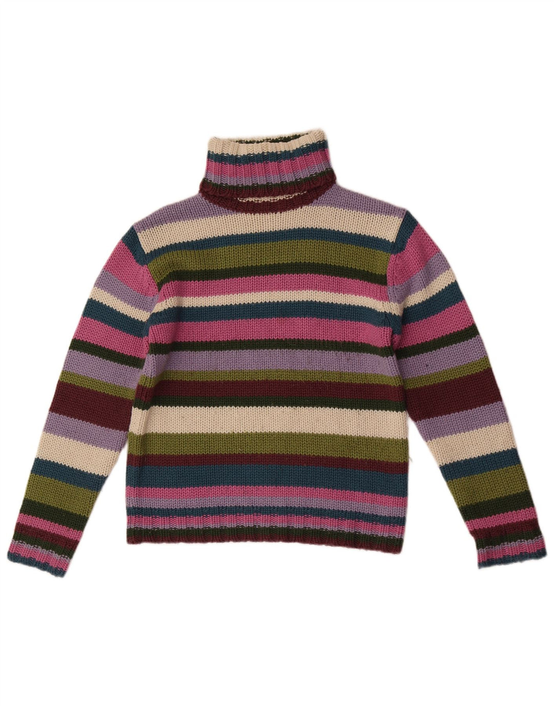 Suéter feminino Zara Trafaluc com gola redonda Reino Unido 14 grande multicolorido