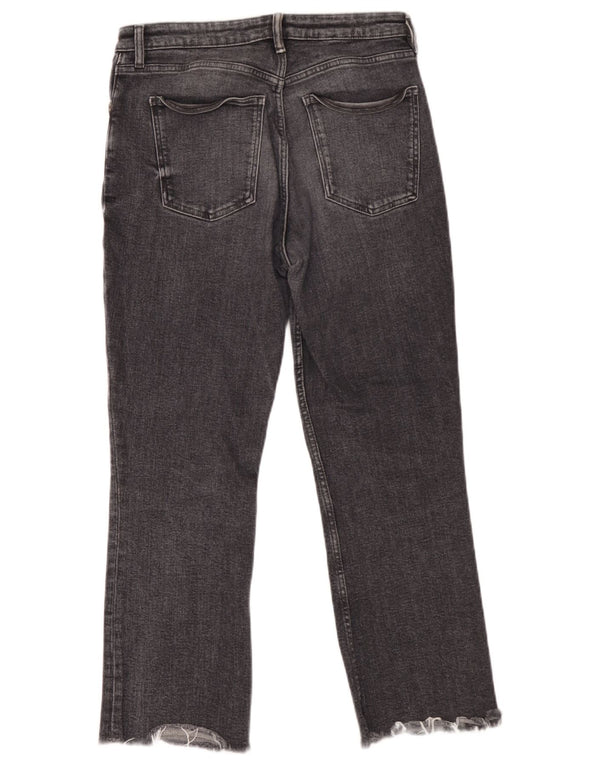 Calça jeans reta feminina Zara EU 40 médio W30 L26 cinza