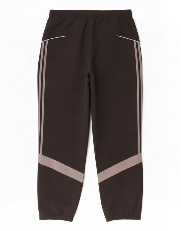 Adidas Mens Treino Calça Joggers Grande Preto Colorblock Poliéster