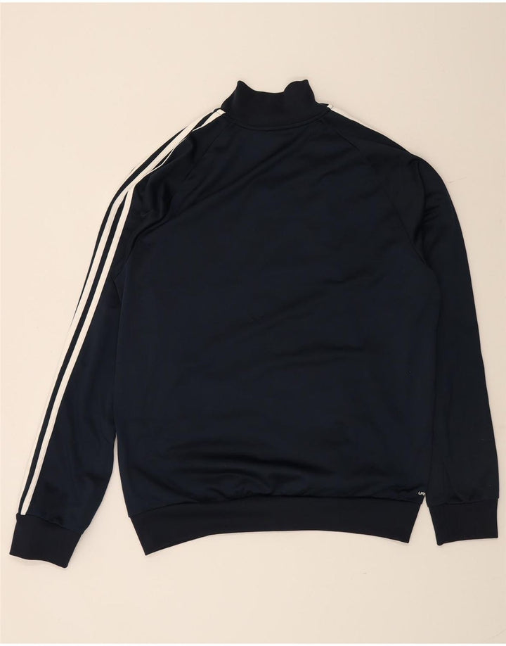 ADIDAS Mens Climalite Tracksuit Top Jacket XL Azul Marinho Poliéster