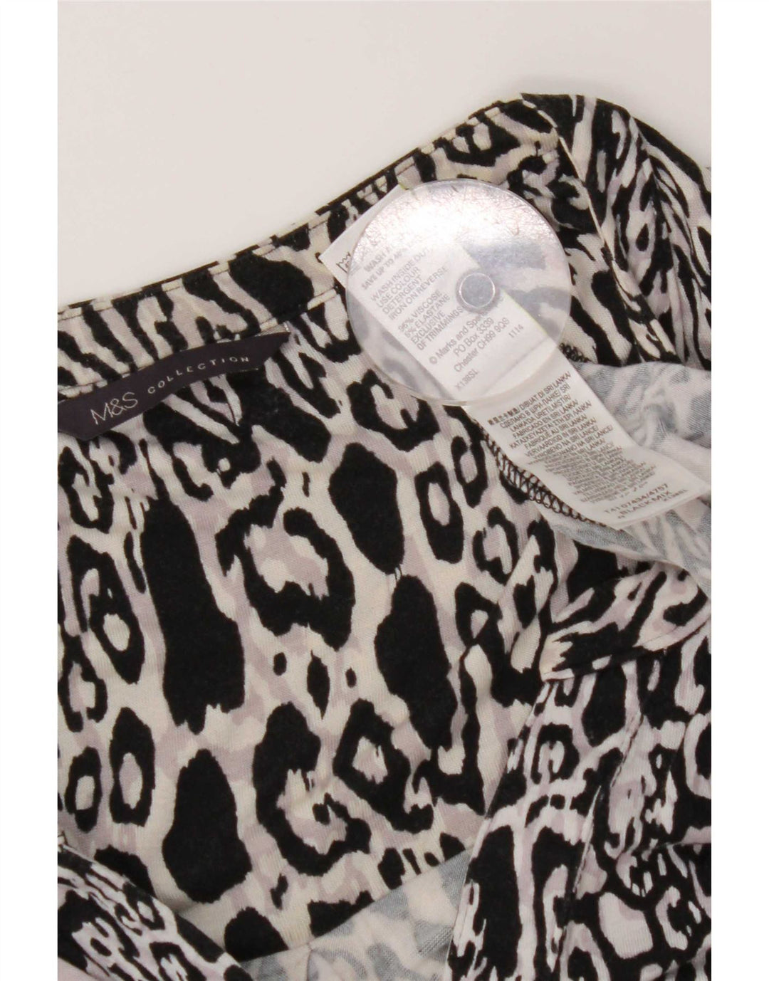 Blusa feminina Marks & Spencer UK 20 2XL estampa animal multicolorida