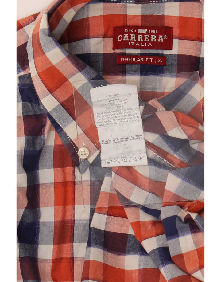 Camisa masculina Carrera Regular Fit XL algodão xadrez multicolorido