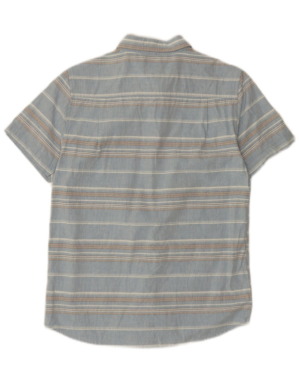 Camisa masculina O'Neill de manga curta com ajuste padrão 13-14 anos XL listrado azul