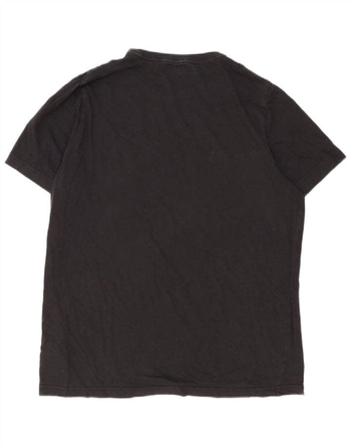 Camiseta masculina PUMA com estampa gráfica grande de algodão preto