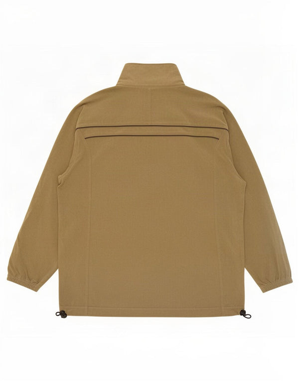Jaqueta Asics Masculina Velour Tracksuit Grande Poliéster Cáqui