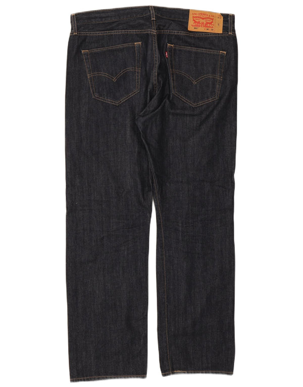 Levi's Masculino 501 Straight Jeans W36 L30 Azul Marinho Algodão