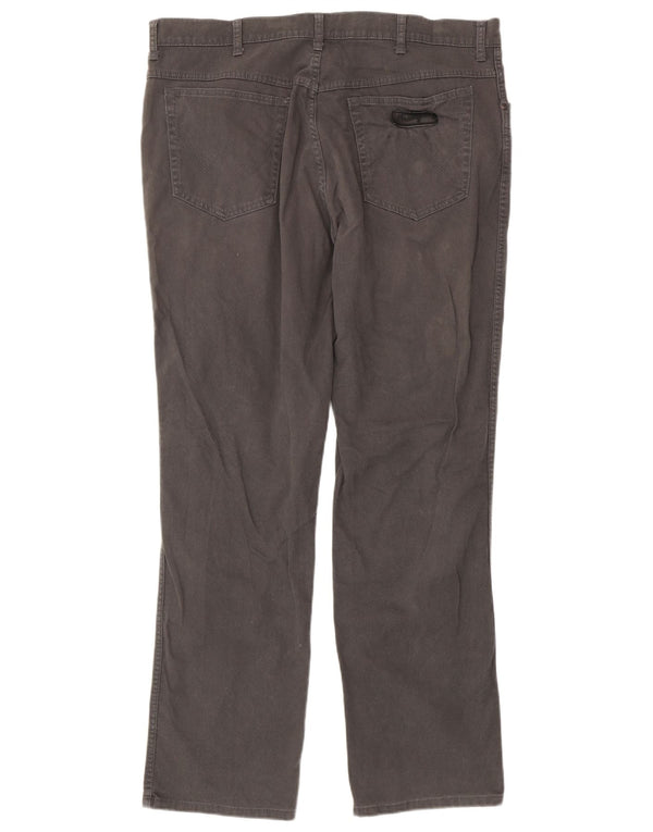 Wrangler Mens Texas Stretch Calça Casual Reta W40 L34 Algodão Cinza