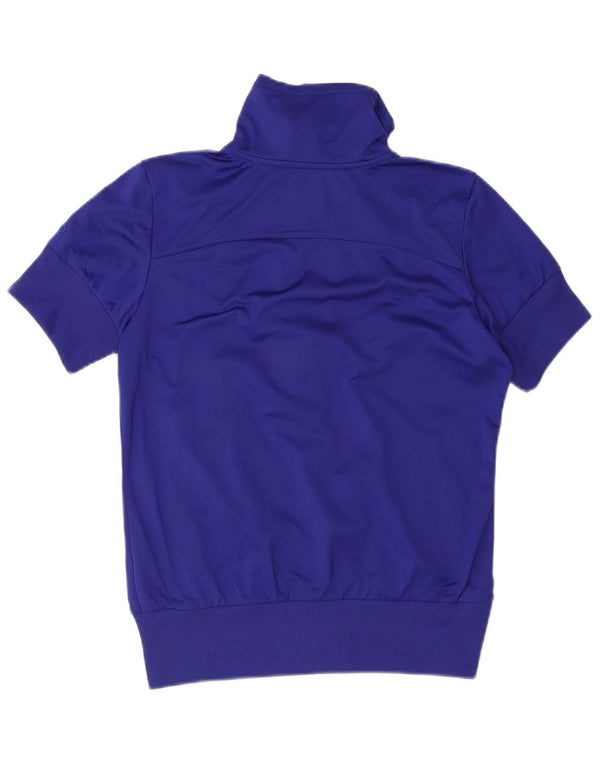 Nike Womens Tracksuit Top Jacket UK 14 Médio Azul Marinho Colourblock