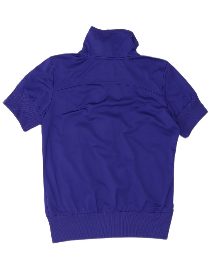 Nike Womens Tracksuit Top Jacket UK 14 Médio Azul Marinho Colourblock