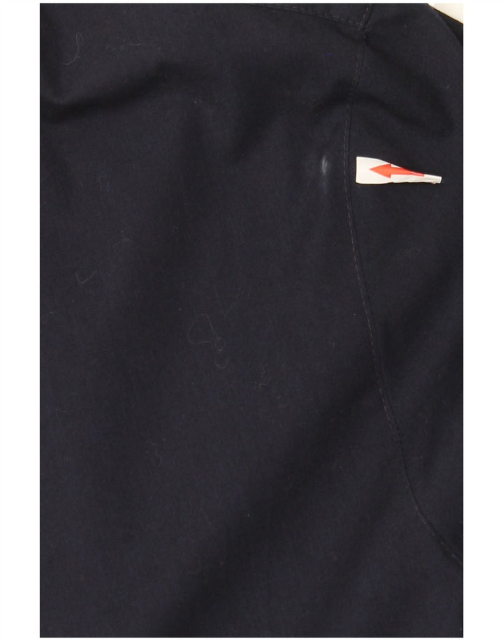 Sobretudo reversível oversized feminino vintage UK 18 XL azul marinho
