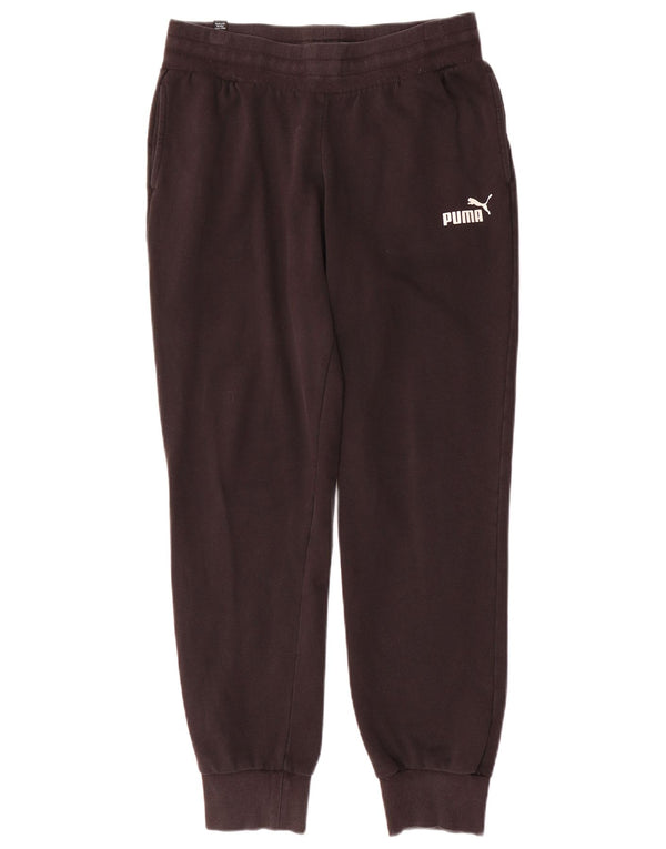 Calça de treino feminina Puma Joggers UK 12 médio algodão preto