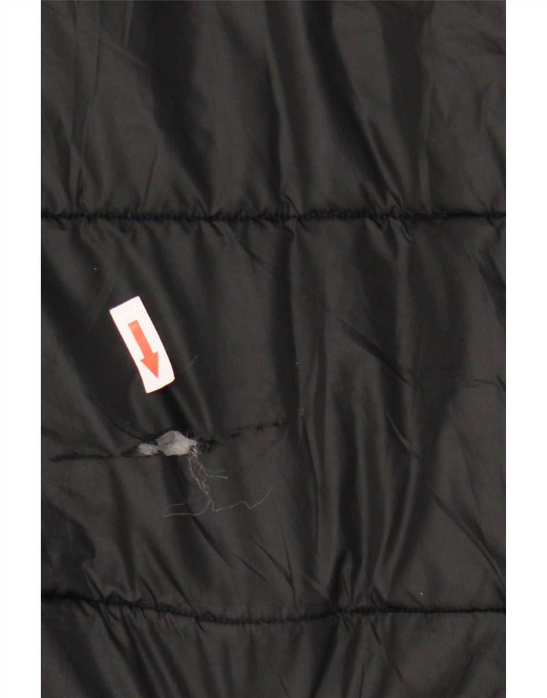 Casaco acolchoado com capuz feminino Adidas Reino Unido 16/18 grande poliéster preto