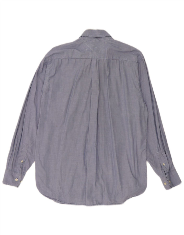 Camisa masculina TOMMY HILFIGER algodão azul médio