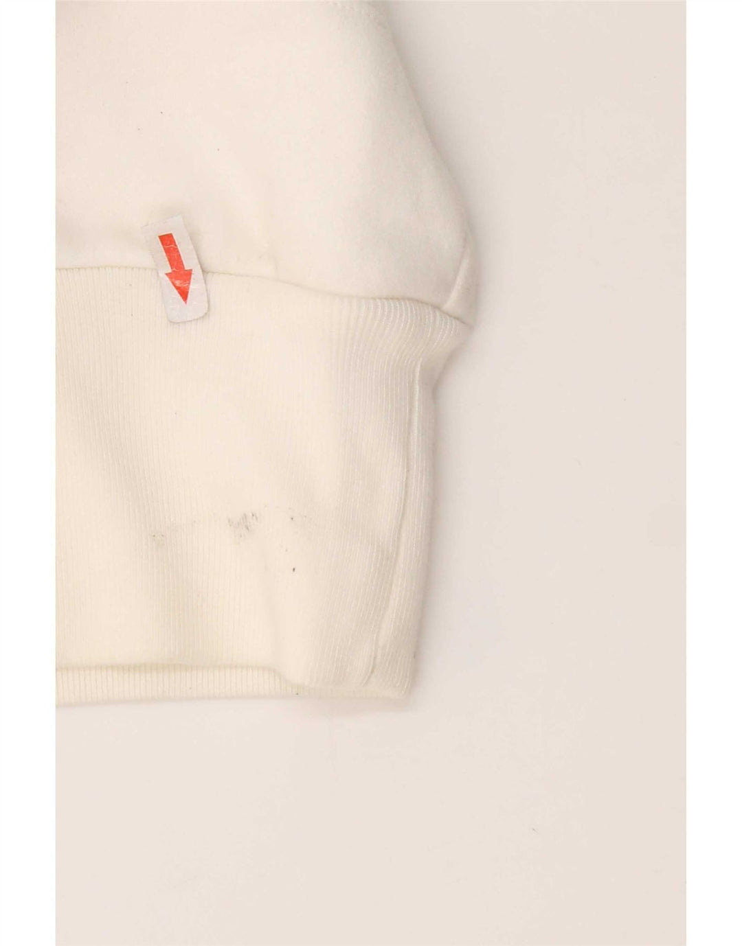 Adidas feminino gráfico moletom com capuz jumper IT 44 médio branco
