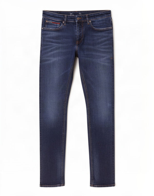 Tommy Hilfiger Masculino Scanton Slim Jeans W32 L32 Azul Algodão