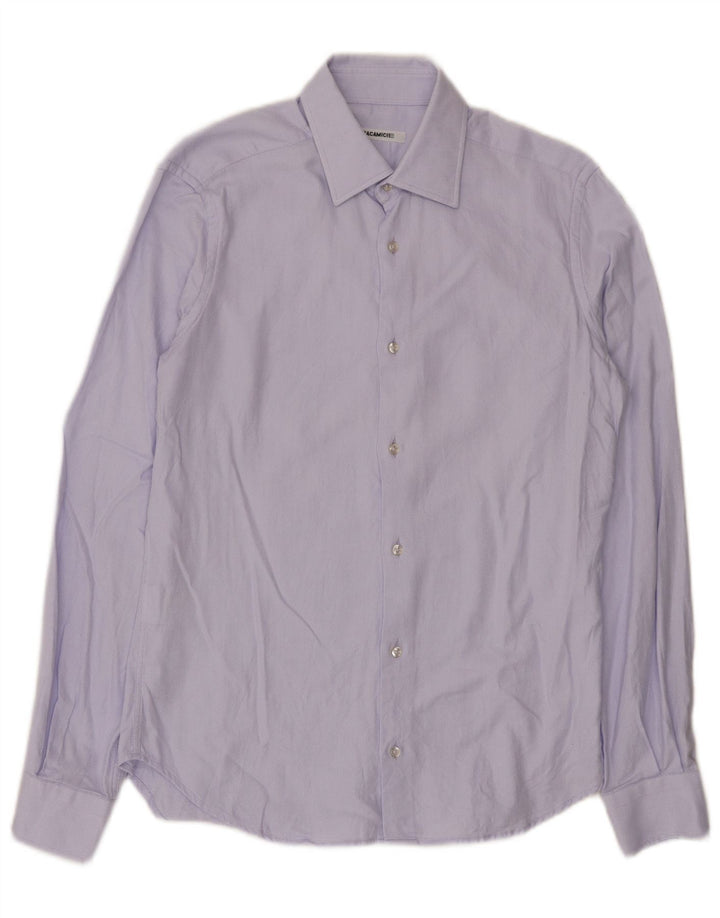 Camisa masculina Naracamicie pequena de algodão roxo