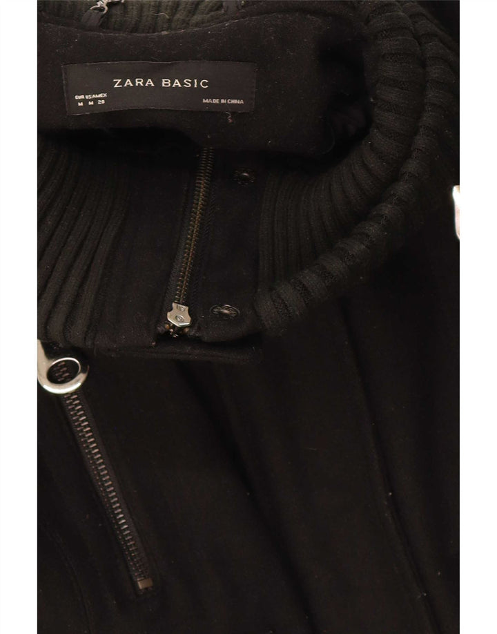 Jaqueta bomber feminina Zara UK 14 lã preta média