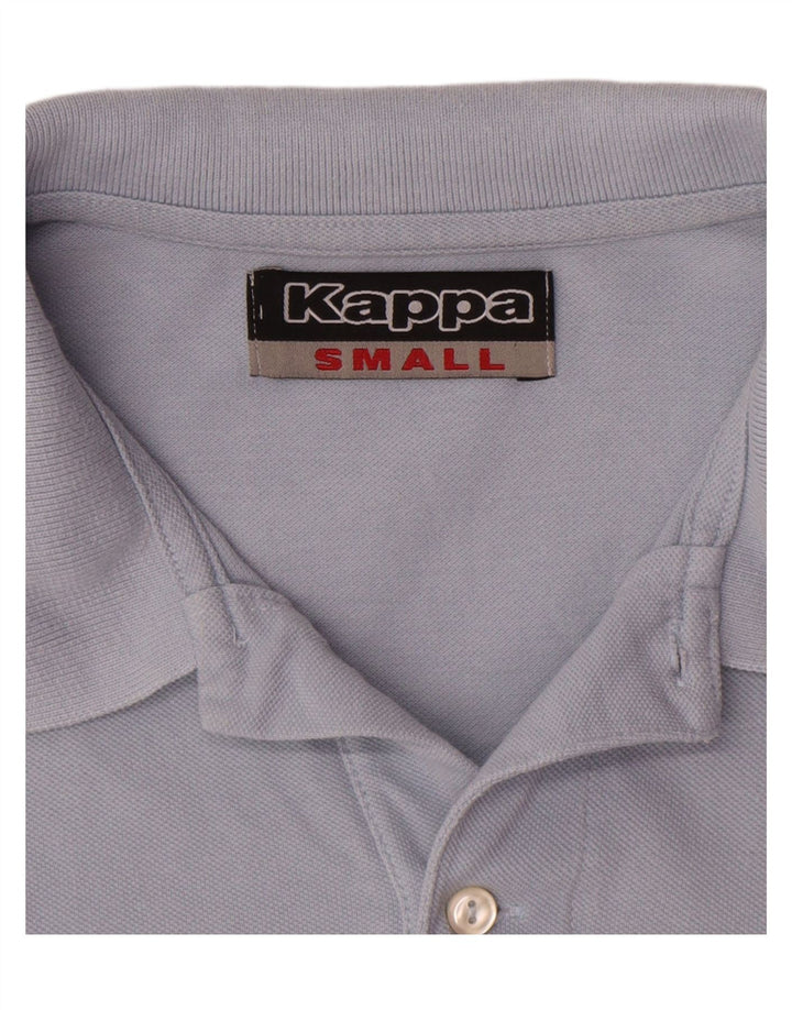 Camisa polo masculina Kappa pequena azul algodão