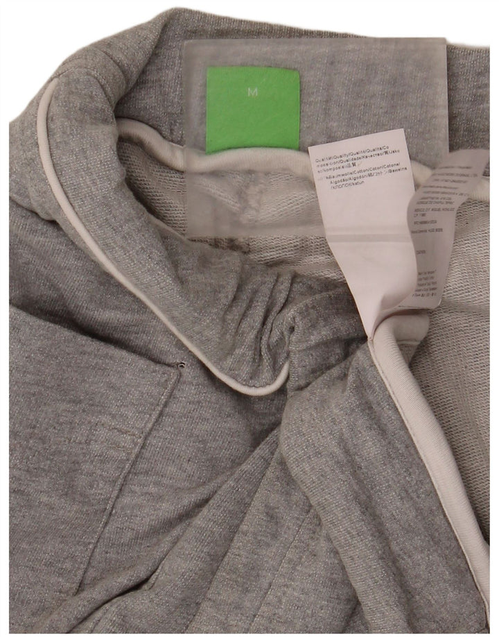 Calça de treino masculina Hugo Boss algodão cinza médio