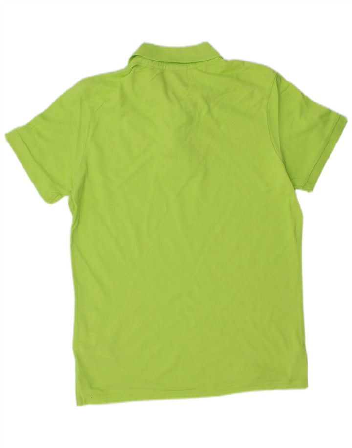 Camisa polo masculina DIADORA pequena algodão verde
