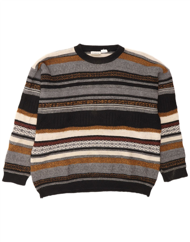 Cambio Suéter masculino com gola redonda IT 56 2XL listrado multicolorido