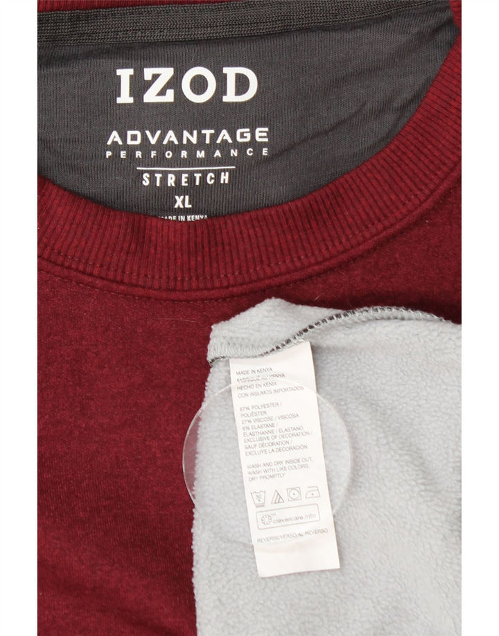 IZOD moletom masculino Jumper XL cinza Colourblock poliéster