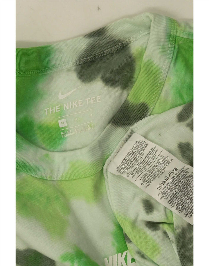 Camiseta Nike Masculina Top Médio Verde Tie Dye Algodão