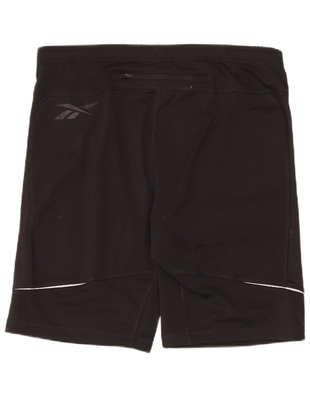 Shorts esportivos masculinos Reebok grande poliéster preto