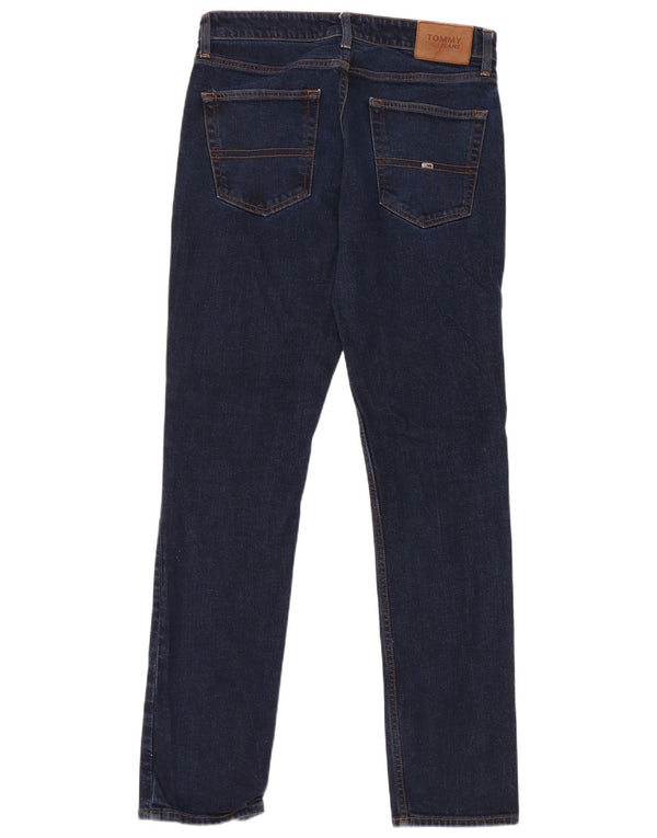 Tommy Hilfiger Mens Skinny Jeans W32 L34 Azul Marinho Algodão
