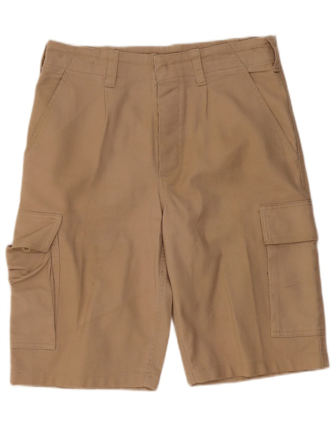 Shorts cargo masculino VINTAGE IT 46 pequeno W32 algodão bege
