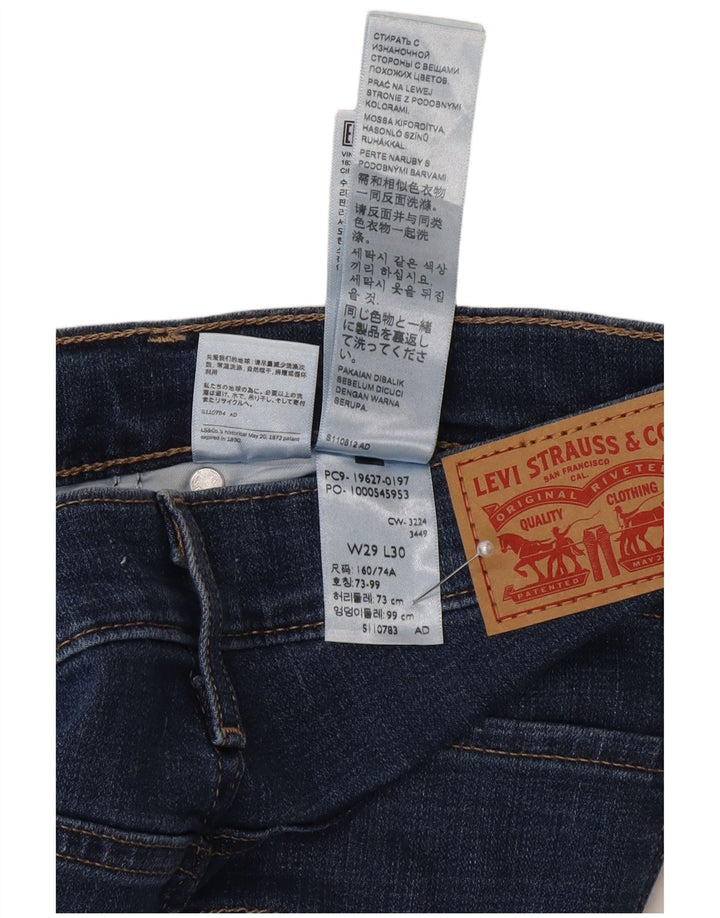 Calça jeans feminina Levi's 312 Shaping Slim W29 L30 azul algodão