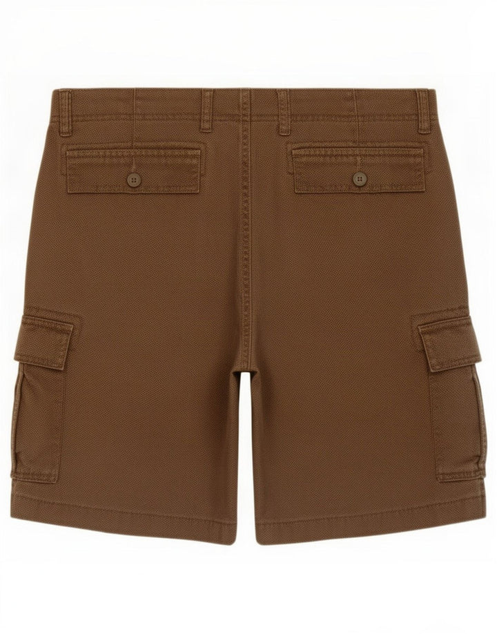 Shorts cargo masculino Dack IT 46 pequeno W32 algodão manchado marrom