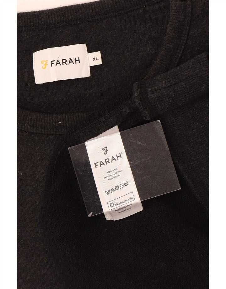 Farah moletom masculino jumper XL algodão cinza