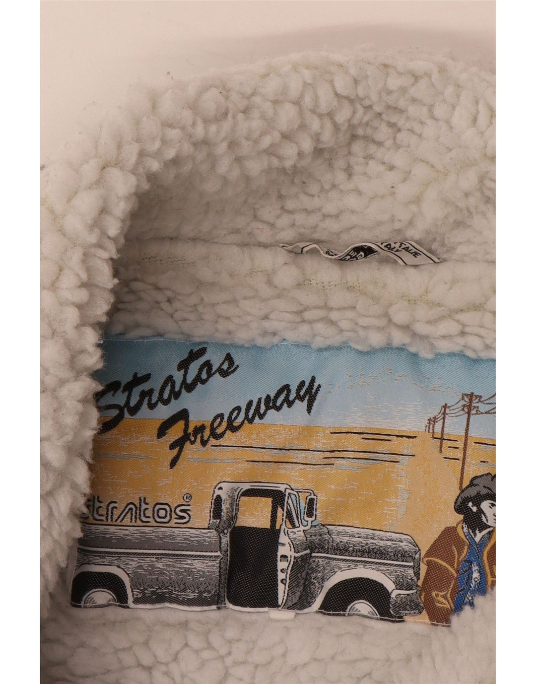 Jaqueta jeans masculina STRATOS Sherpa UK 42 XL algodão azul