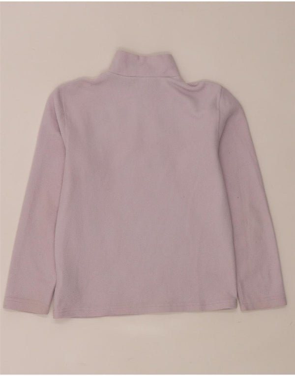 Suéter de lã The North Face para meninas com gola e zíper 11-12 anos grande roxo